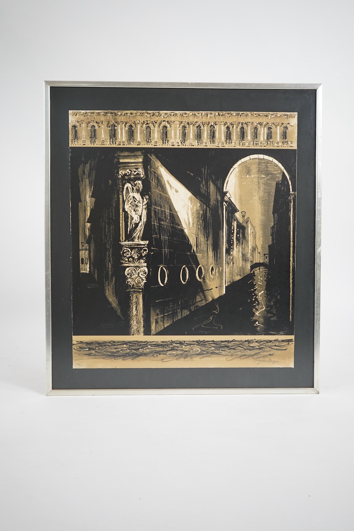 John Piper OM, CH, 1903-1992, 'Death in Venice (side panel left)'